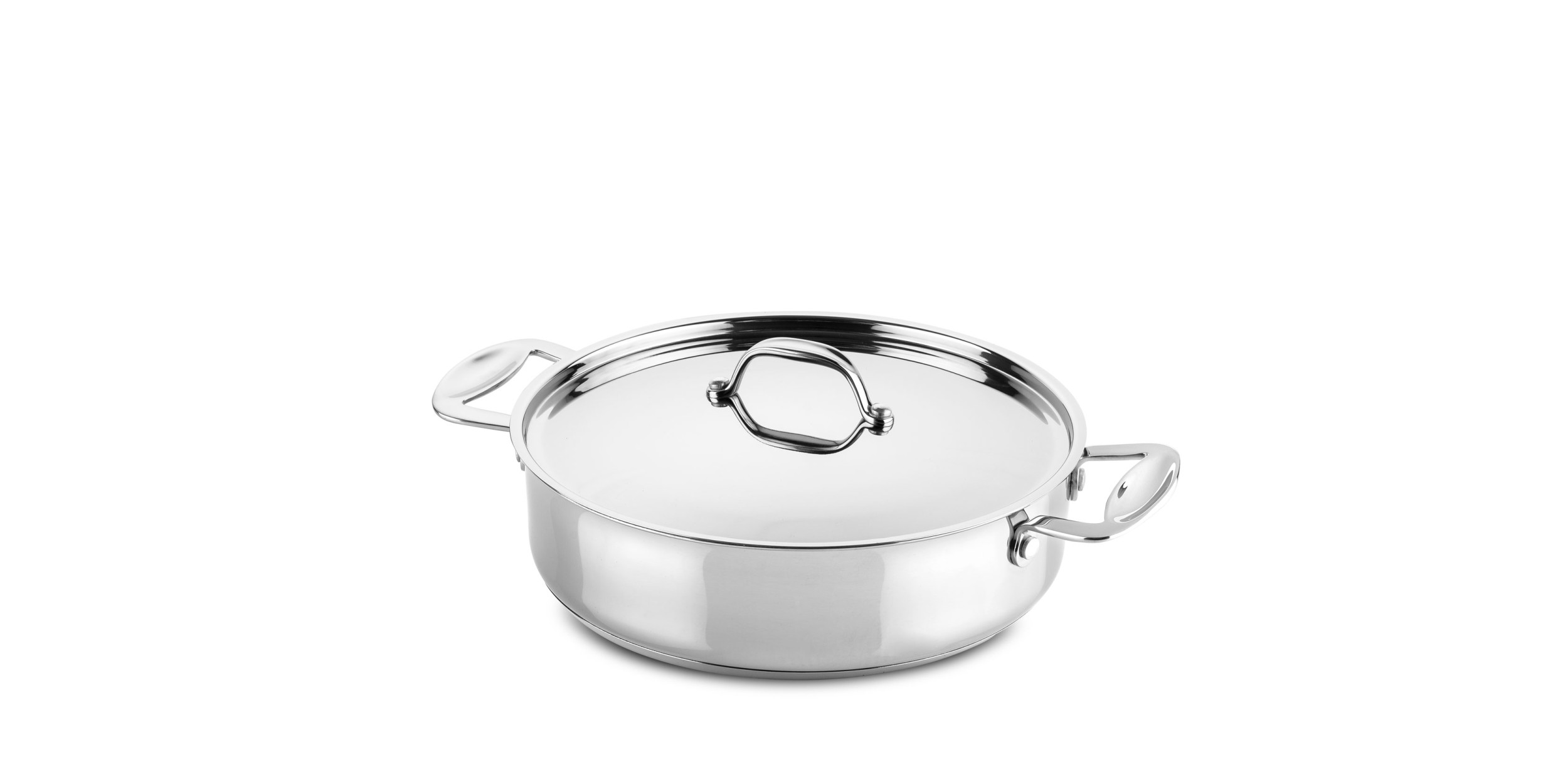 Frying pan 2 handles 26 cm Glamour Stone Stainless Steel - Glamour