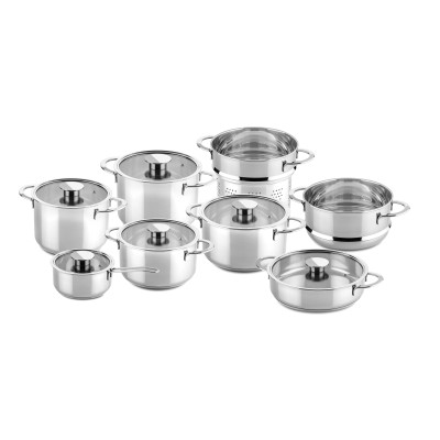 8 pcs cookware set Glamour Stone Stainless Steel