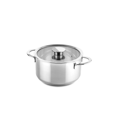 Casserole 1 handle 16 cm Stainless Steel - Gourmet - Cookware